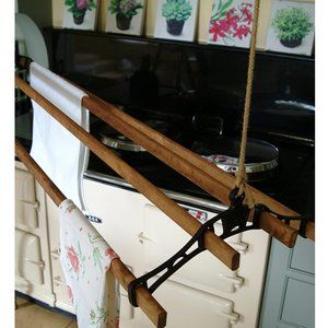 The Shiela Maid indoor clothes drying rack.